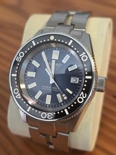 Seiko 62mas Automatic Men's Diver Mod Blue Dial Black Bezel Date Steel Bracelet