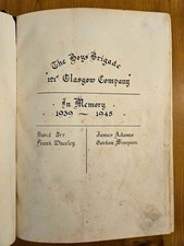 Boys Brigade 121st Glasgow Company King James Bible printed Oxford 1884