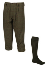 Waterproof Blenheim Tweed Shooting Breeks + FREE SOCKS Traditional Quality Wool