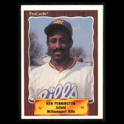 Ken Pennington #1065 1990 ProCards Williamsport Bills Baseball Card MLB NM