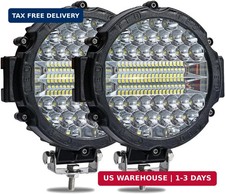 7 Inch Round LED Light Bar, 2PCS 201W Driving Light Bar Fog Lights Combo