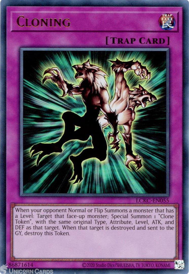 LCKC-EN055 Cloning : Ultra Rare UNL Edition Mint YuGiOh Card