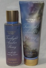 Victoria's Secret Fragrance Mist  Lotion Set Lot of 2 TWILIGHT AMBER BERRY