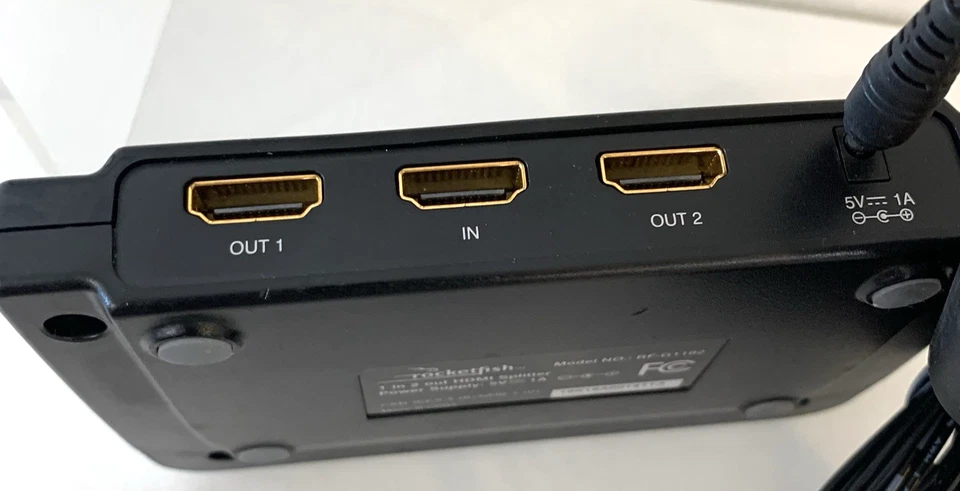 Rocketfish Model RF-G1182 HDMI Splitter 1 HDMI In - 2 HDMI Out - Image 4 of 4