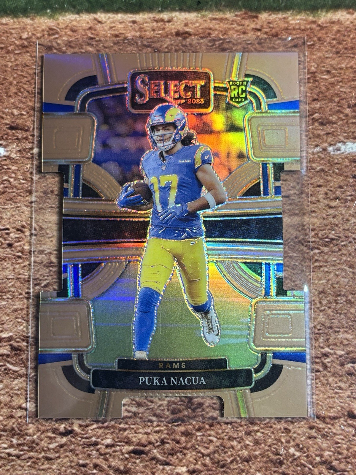 2023 Panini Select - Concourse Puka Nacua #56 Copper Prizm Die-Cut /299 (RC)