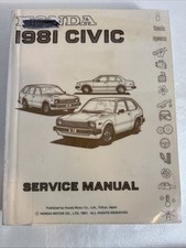 1981 Honda Civic Factory Service Manual Original Shop Repair Book Laminate Cover 1981 Honda Civic Factory Service Manual Original Shop Repair Book Laminate Cover