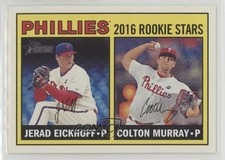 2016 Heritage Rookie Stars Gum Damage Back Colton Murray Jerad Eickhoff #173 1g3