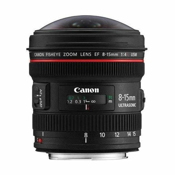 Canon EF 8-15mm f/4L Fisheye USM Ultra-Wide Zoom Lens for Full