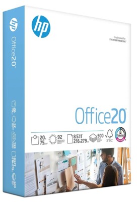 80 g/m² HP Büro weiß A4 Papier Posten Drucker Kopierer Stapel 500 Blatt Schreibwaren 8,5 Zoll