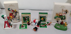 Lot of 4 Hallmark Peanuts Ornaments - Snoopy Winter Fun, Beagle Scouts & More!