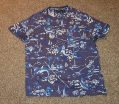 Polo Ralph Lauren T-Shirt Mens Classic Fit Floral Print sz