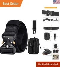 Durable 1.5" Military Nylon Belt with Quick Release Buckle for Active Lifestyle