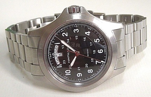 NOS HAMILTON KHAKI KING H644510 SWISS WATCH, MEN´S, SAPPHIRE, WR, D-DAY, ST ST  - Imagen 6 de 12