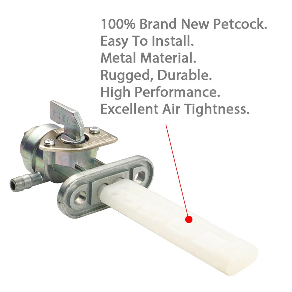 Interruptor de válvula Petcock del tanque de combustible de gasolina para Suzuki TC90 TC100 TC125 TC185 Foto 4 de 4