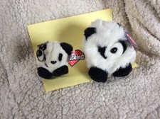 Swibco Panda Peter Puffkin And Matching Keychain From 1990s Really Special