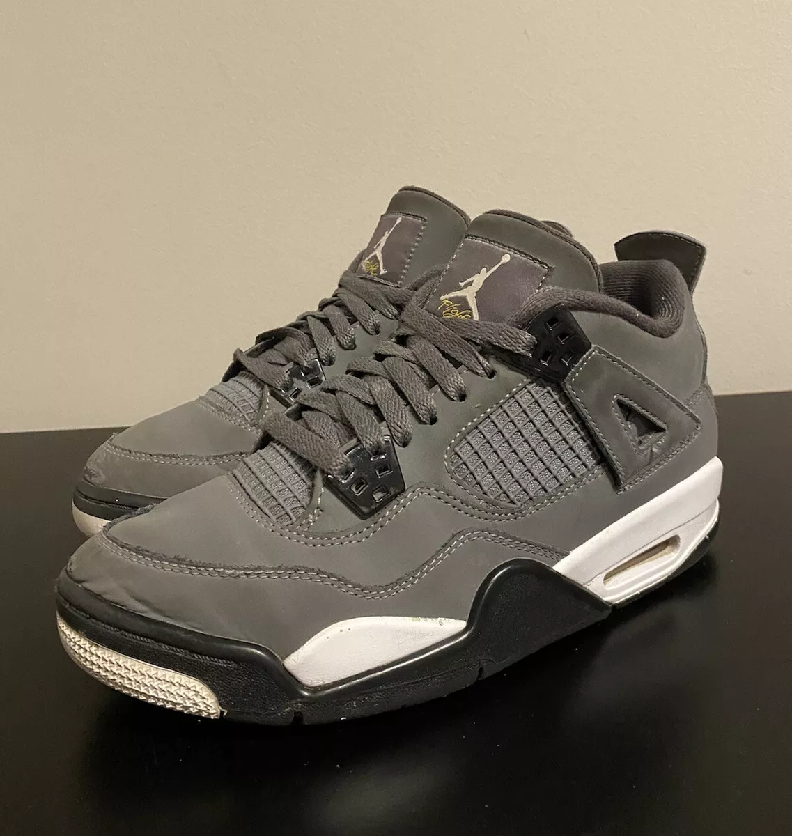 AIR JORDAN 4 RETRO COOL GREY 6.5Y (GS) 408452-007