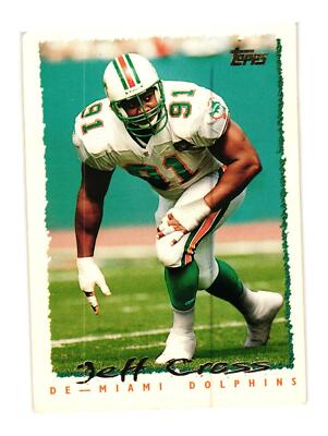 1995 Topps #59 Jeff Cross Miami Dolphins | eBay