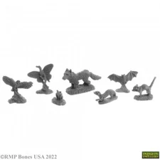 FAMILIAR PACK #1 Reaper Miniatures Bones USA Dungeon Dwellers REM07048 D&D