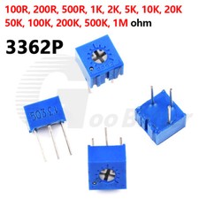 Variable Resistor 3362P Trimpot Trimmer Potentiometer 100 ohm - 1M ohm Precision