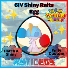 Ralts ✨ SHINY 6IV EGG ✨ Pokemon Scarlet  & Violet ✨ TEAL MASK DLC ✨