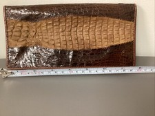 Vintage Mid Century Crocodile Clutch