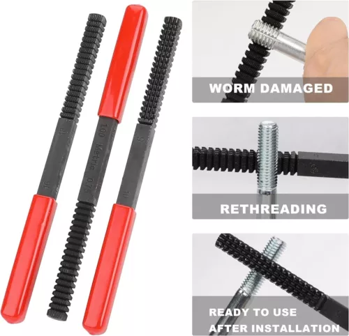 49PCS Thread Chaser Set UNC UNF Metric Thread Restorer Tool Rethreading Kit - Picture 9 of 15