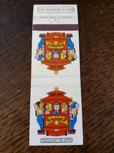 Vintage Streichholzheftchen: Takahashi für Geschenke, San Francisco, CA