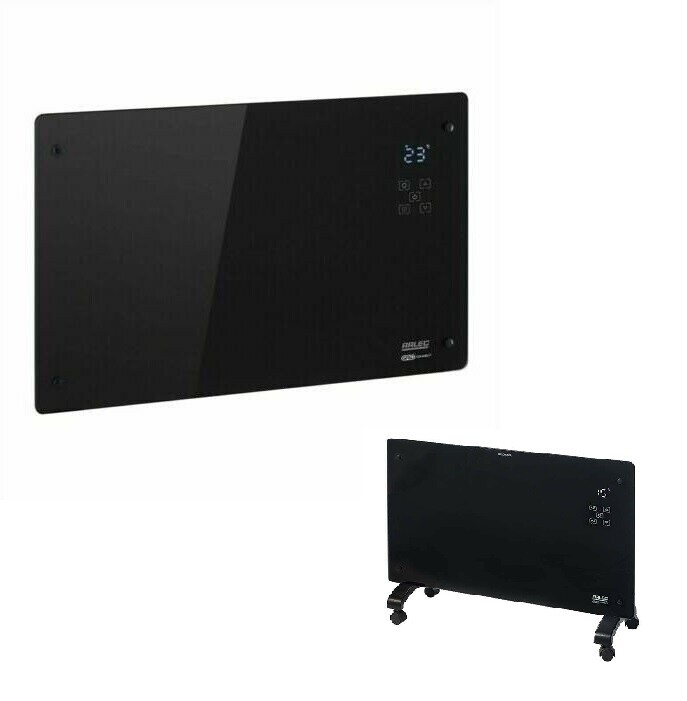 Arlec 2200W Black Glass SMART WI-FI Panel Heater Touch Control Grid Connect  NEW | eBay