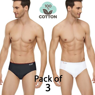 3 Stück Herren Boxershorts Baumwolle Slip Qualität Unterwäsche Gummiband