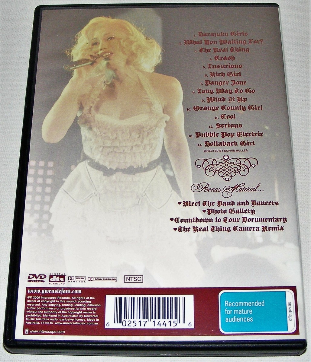 sophie g mature Gwen Stefani - Harajuku Lovers Live --- ( DVD + Free Post ) 602517144156 |  eBay Australia