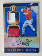 2017 Gold Standard Autographed Dual Relic Blue Alex Bregman RC, S/N: 09/25