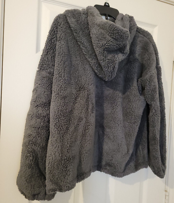 Avon Teddy Bear Fleece Oversized Pull Over Hoodie Women's Size L