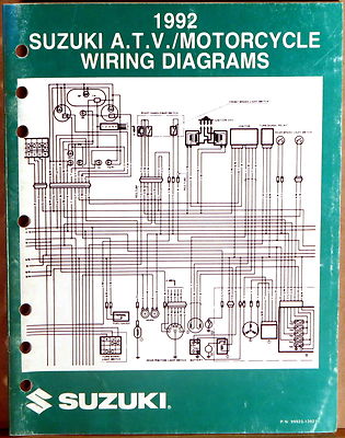 SUZUKI SERVICE MANUAL Motorcycle & ATV Wiring Diagrams 1992 "N" MODELS | eBay