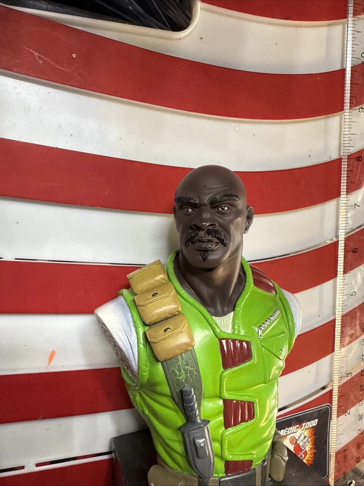 2003 罕见 GI JOE 树脂 6 5/8 英寸雕像 HASBRO 限量版 # 436/2502 — 第 2/4 张图片