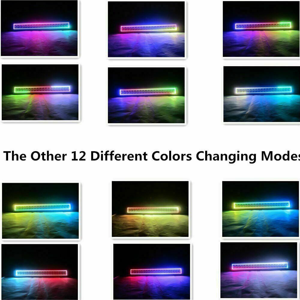 30 INCH LED OffRoad Light LED Light Bar RGB Chasing Halo RZR LED