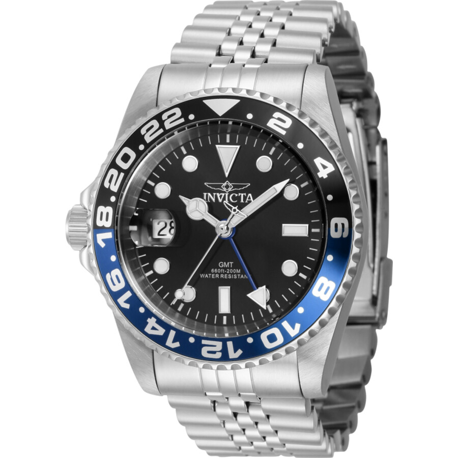 Кварцевые мужские часы Invicta Pro Diver с черным циферблатом и безелем Batman Lefty 43969