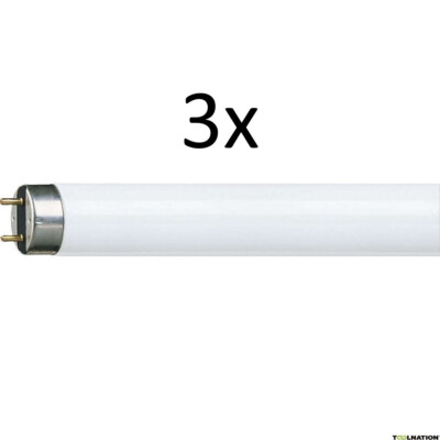 3x Philips TL-D G13 Leuchtstoffröhre 58W 5000lm 6500K 150cm EEK:G (Spektrum A-G)