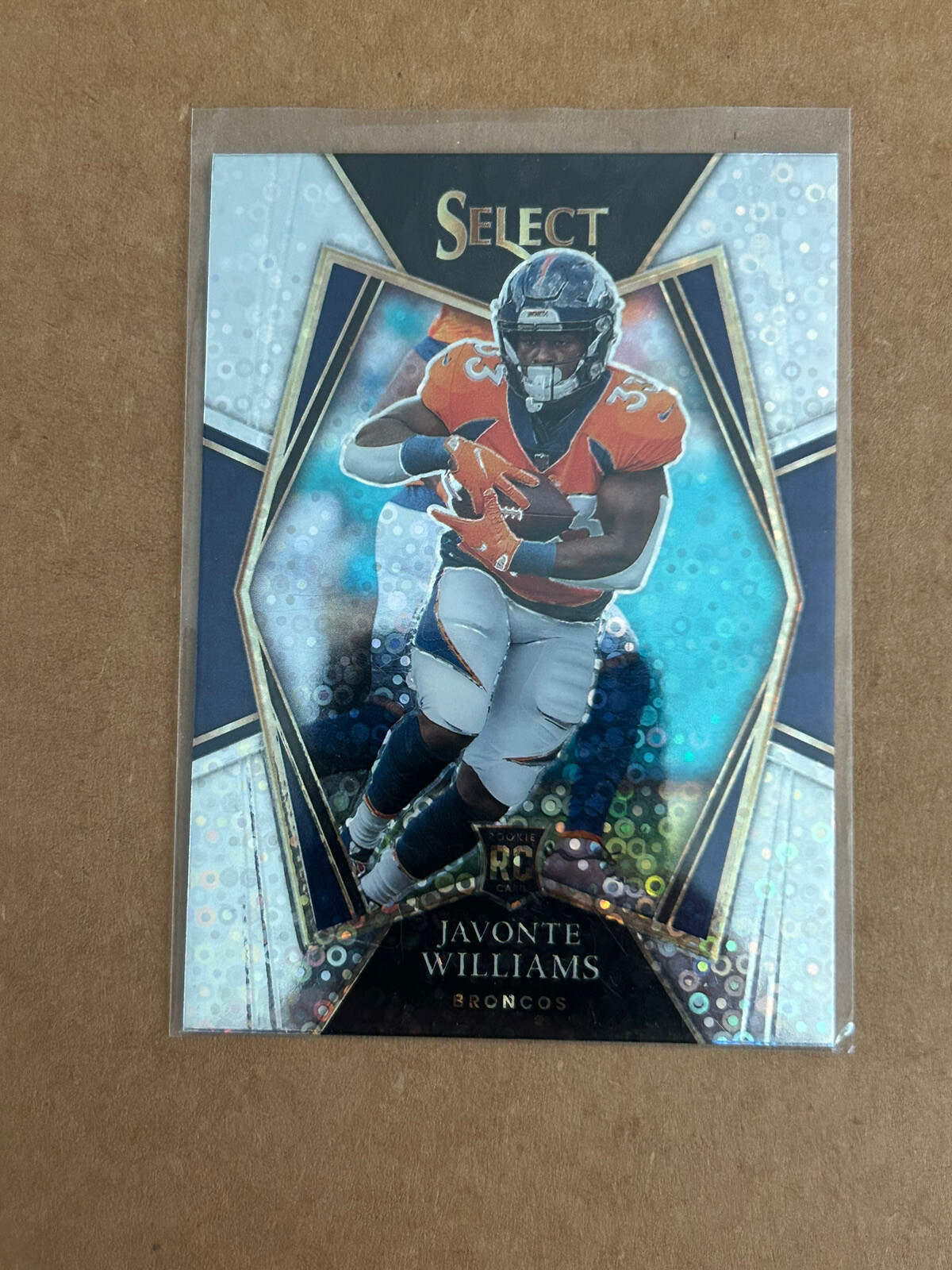 2021 Panini Select H2 Javonte Williams Silver Prizm Disco Rookie RC #157