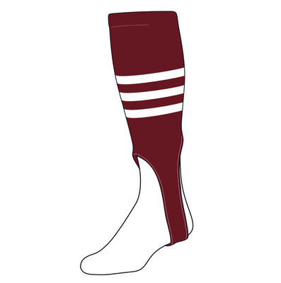 TCK Baseball Stirrups Medium (200G, 7in) Black, White, Cardinal