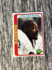 Otis Sistrunk Signed OAKLAND RAIDERS Card   1978 Topps