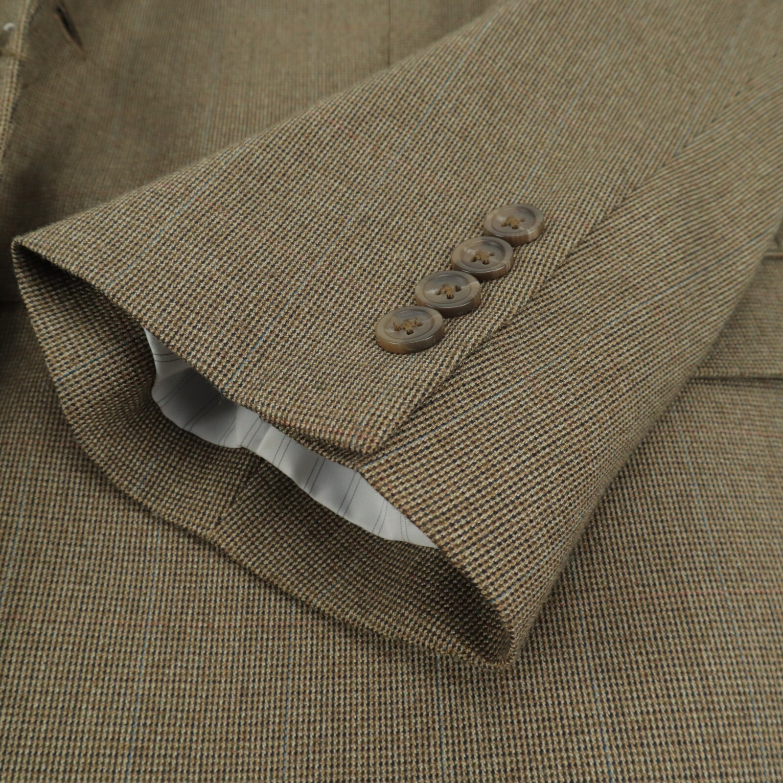 Chaps Medium Brown Micro Houndstooth Check Blazer… - image 14