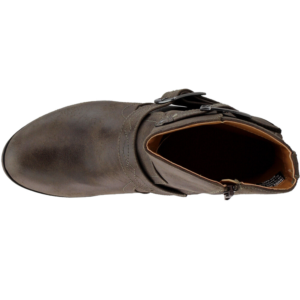 Code West Trinity Zippered Womens Brown Casual Boots CW116265 eBay