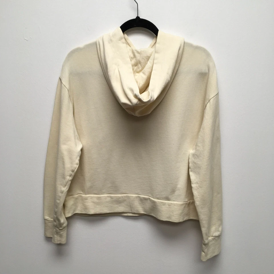 Sudadera con Capucha Zara Trafaluc Ecuestre Crema Cadena Estampada Manga Larga Terry L Foto 3 de 4