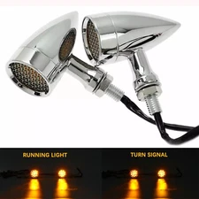 1 Pair For Suzuki Boulevard S40 M50 C90 Motorcycle LED Turn Signal Lights Amber