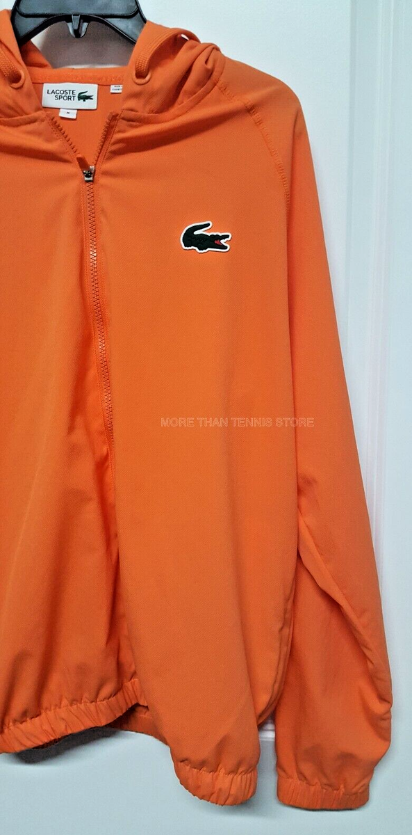Lacoste Sport Unisex Miami Open Full Zip Jacket Orange BH9178 51