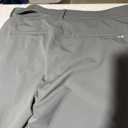 Banana Republic Slim City Pants Mens 36x35 Tech Chinos Reflective Roll Cuff Gray - Foto 9 di 12