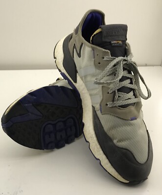 adidas Nite Jogger  Mens  Sneakers Shoes Casual   - Black,Grey (EE5867) Size 14