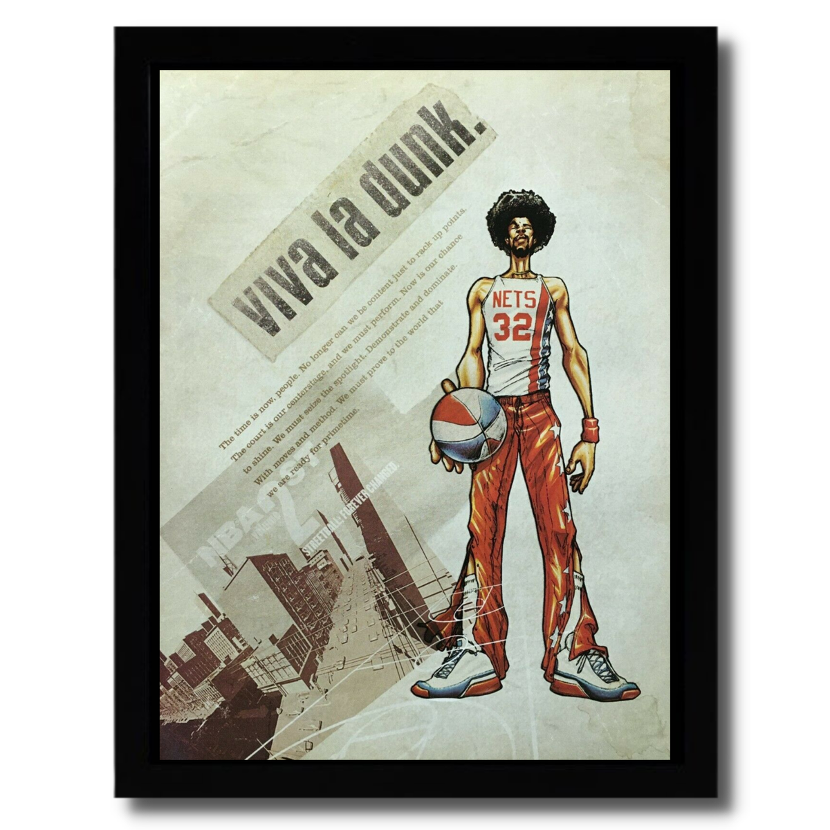 NBA Street Vol. 2 Framed Print Ad/Poster Original PS2 Xbox