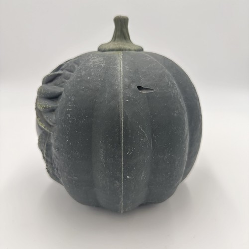 Blow Mold Halloween Monster Eye Jack-o-lantern Black Pumpkin Light Sound 7.5” - Picture 5 of 8