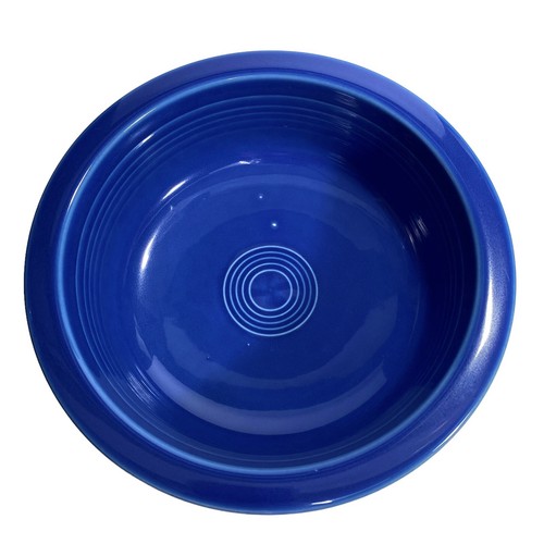 Fiesta Vegetable Serving Bowl Sapphire Blue Post 86 Homer Laughlin 1996-1997 - Picture 4 of 8